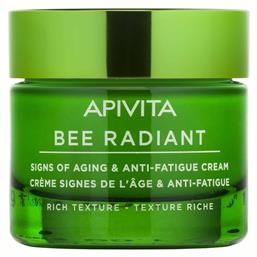 Apivita Bee Radiant White Peony & Patented Propolis Rich Ενυδατική & Αντιγηραντική Κρέμα Προσώπου Ημέρας για Ξηρές Επιδερμίδες με Υαλουρονικό Οξύ 50ml