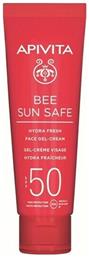 Apivita Bee Sun Safe Hydra Αδιάβροχο Αντηλιακό Gel Προσώπου SPF50 50ml από το Pharm24