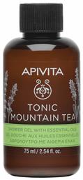 Apivita Tonic Mountain Tea Αφρόλουτρο σε Gel με Αιθέρια Έλαια 75ml