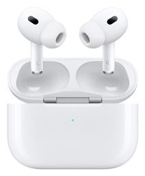 Apple AirPods Pro (2nd generation) with MagSafe Charging Case (USB‑C) In-ear Bluetooth Handsfree Ακουστικά με Αντοχή στον Ιδρώτα και Θήκη Φόρτισης Λευκά