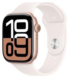 Apple Watch Series 10 42mm Rose Gold με Light Blush Sport Band (S/M)