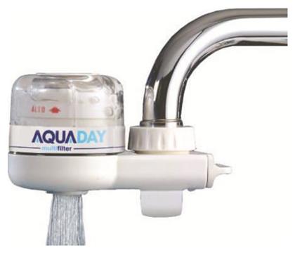 Aquaday Φίλτρο Νερού Βρύσης Λευκό Ενεργός Άνθρακας