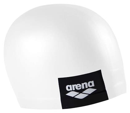 Arena Logo Moulded 001912-200 Σκουφάκι Κολύμβησης Ενηλίκων από Σιλικόνη Λευκό