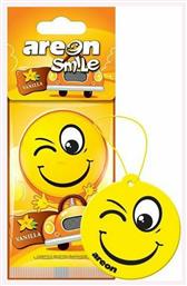 Areon Αρωματική Καρτέλα Κρεμαστή Αυτοκινήτου Smile Dry Vanilla