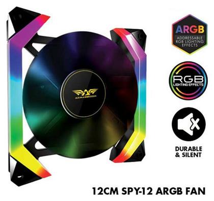 Armaggeddon TX SPY-2 ARGB Case Fan 120mm με Σύνδεση 6-Pin