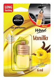 Aroma Car Κρεμαστό Αρωματικό Υγρό Αυτοκινήτου Wood Vanilla 6ml