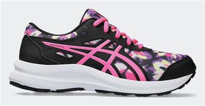 ASICS Αθλητικά Παιδικά Παπούτσια Running Contend 8 Print Gs Black / Hot Pink