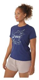 ASICS Παιδικό T-shirt Navy Μπλε