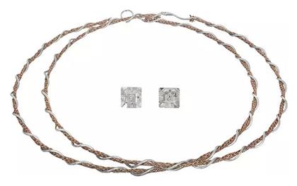 Ασημένια Στέφανα Γάμου Δίχρωμα