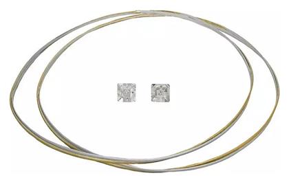 Ασημένια Στέφανα Γάμου Δίχρωμα