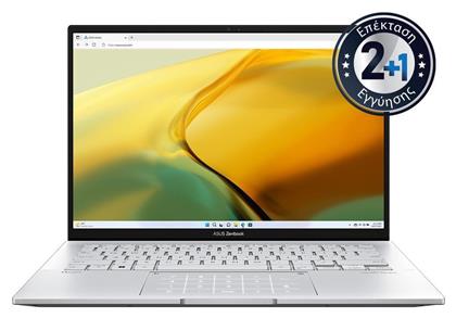 Asus ZenBook 14 UX3402VA-OLED-KM522W 14'' (i5-13500H/16GB/512GB SSD/W11 Home) Foggy Silver (GR Keyboard)