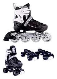 Αθλοπαιδιά /M Inline Αυξομειούμενα Rollers Μαύρα Παιδικά