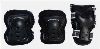 Αθλοπαιδιά Παιδικό Σετ Προστατευτικών για Rollers Μαύρο