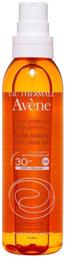 Avene Huile Solaire Αδιάβροχο Αντηλιακό Λάδι για το Σώμα SPF30 σε Spray 200ml