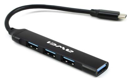 Awei USB 2.0 Hub 4 Θυρών με σύνδεση USB-A Γκρι