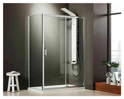 Axis Axis Slider Clean Glass 120x185cm SLX120C-100 Καμπίνα Ντουζιέρας από το Polihome