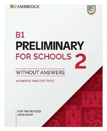 B1 Preliminary for Schools 2 Student's Book Without Answers από το e-shop