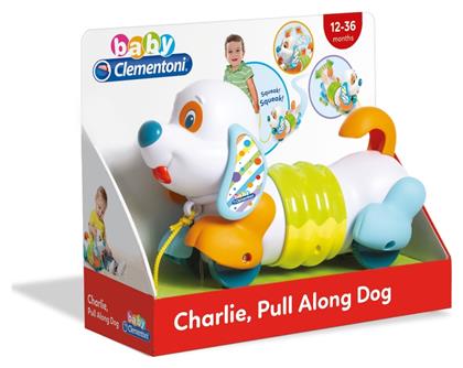 Baby Clementoni Charlie Pull Along Dog με Ήχους για 12+ Μηνών από το Filinda