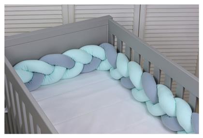 Baby Oliver Πάντα Πλεξούδα Design 305 Mint/Grey 18x200cm