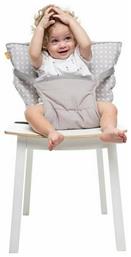 Baby to Love Φορητό Καθισματάκι Φαγητού Υφασμάτινο για Καρέκλα On The Go Grey