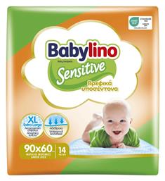 Babylino Αδιαβροχοποιημένα Σελτεδάκια μιας Χρήσης 90x60εκ. 14τμχ