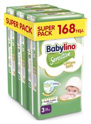 Babylino Sensitive Cotton Soft No. 3 για 4-9kg 168τμχ