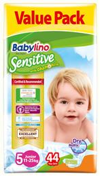 Babylino Sensitive With Chamomile Πάνες με Αυτοκόλλητο No. 5 για 11-25kg 44τμχ