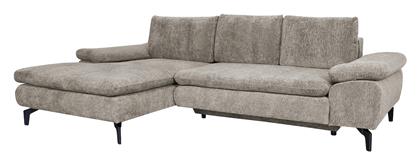 Bandera Γωνιακός Καναπές Κρεβάτι με Αριστερή Γωνία & Αποθηκευτικό Χώρο Ανοιχτό Γκρι 263x168εκ.