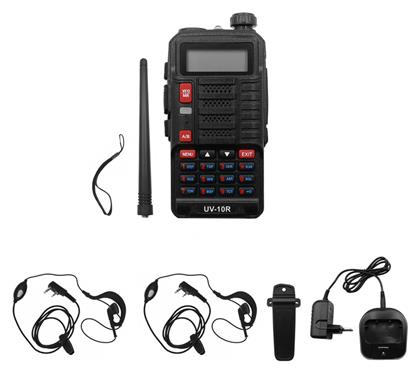 Baofeng UV-10R Ασύρματος Πομποδέκτης UHF/VHF 10W με Μονόχρωμη Οθόνη