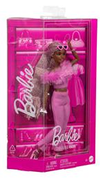 Barbie Deluxe Style Soft Pink Jumpsuit Μαλλιά Κοτσιδάκια για 3+ Ετών