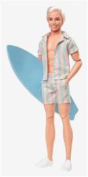 Barbie Συλλεκτική Κούκλα Ken The Movie Wearing Pastel Striped Beach Matching Set για 3+ Ετών