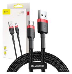 Baseus Cafule Braided USB 2.0 to micro USB Cable Μαύρο 3m (CAMKLF-H91)