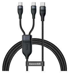 Baseus Flash Series Braided USB to Type-C Cable 5A Μαύρο 1.5m (CA1T2-C01)