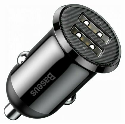 Baseus Grain Pro Φορτιστής Αυτοκινήτου με Θύρες 2xUSB-A