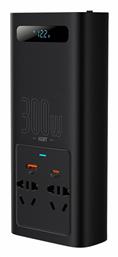 Baseus Inverter Αυτοκινήτου 300W για Μετατροπή 12V DC σε 220V AC με 2xUSB