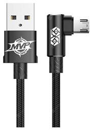 Baseus MVP Braided USB 2.0 to micro USB Cable Μαύρο 2m CAMMVP-B01 1τμχ
