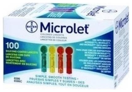 Bayer Microlet Colored Σκαρφιστήρες 100τμχ από το Pharm24