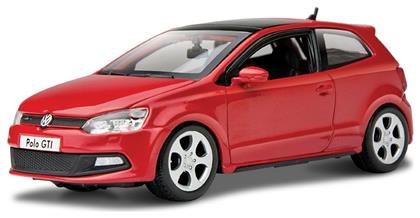 Bburago Αυτοκινητάκι 1:24 VW Polo GTI Mark 5 για 3+ Ετών Κόκκινο