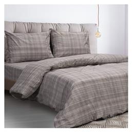 Beauty Home Espresso Αrt 12077 Κουβερλί Υπέρδιπλο από Περκάλι Εμπριμέ 230x250cm