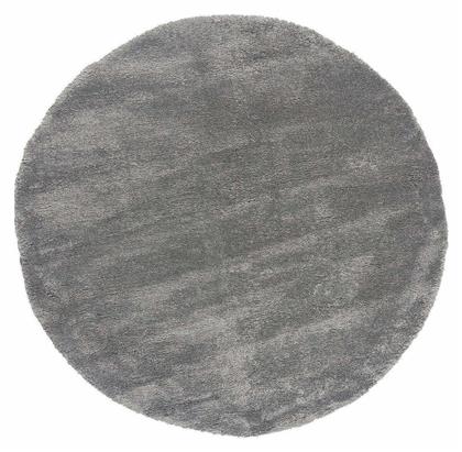 Beauty Home Fluffie Art 9615 Χαλί Στρογγυλό Shaggy Grey από το Carpets-Store