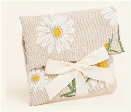 Beauty Home Πουγκι Κορδελα 12 X 17 Cm Μεγαλες Μαργαριτες
