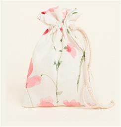 Beauty Home Πουγκι Κορδονι 12 X 17 Cm Ανθη Ιριδα Φρεζια