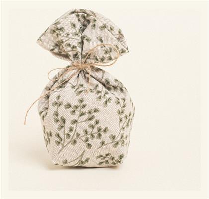 Beauty Home Πουγκι Βαση 8 X 12 Cm Μικρα Πρασινα Φυλλα