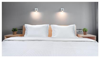 Beauty Home Σεντόνι Ξενοδοχείου Λευκό Υπέρδιπλο 245x280εκ. Βαμβάκι & Πολυεστέρας