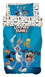 Beauty Home Σετ Παιδικό Πάπλωμα Μονό με Μαξιλαροθήκη Looney Tunes 6188 Μπλε 160x240εκ. από το MyCasa