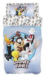 Beauty Home Σετ Παιδικό Πάπλωμα Μονό με Μαξιλαροθήκη Looney Tunes 6189 Γαλάζιο 160x240εκ. από το MyCasa