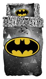 Beauty Home Σετ Σεντόνια Μονά Βαμβακερά Batman Γκρι 165x250cm 3τμχ από το MyCasa