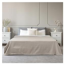 Beauty Home Stripe Κουβέρτα Πικέ King Size 260x270εκ. Άμμου