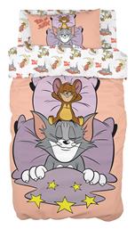 Beauty Home Tom and Jerry Σετ Σεντόνια Μονά από Βαμβάκι & Πολυεστέρα 165x250cm 3τμχ από το MyCasa