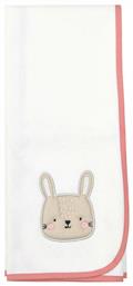 Bebe Stars Bunny Αδιαβροχοποιημένο Σελτεδάκι Κοραλί 50x80εκ.